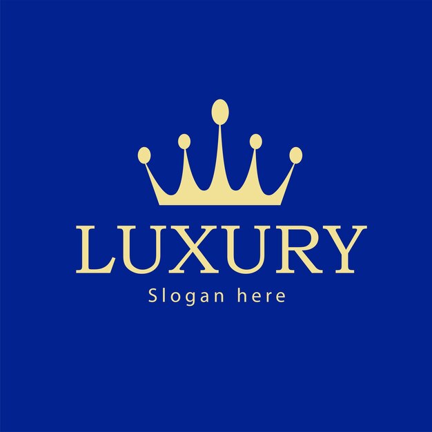 King luxury gold logo template