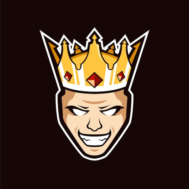 The King Mascot Logo