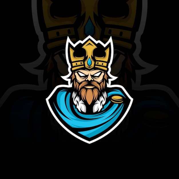 Vector king mascotte illustratie