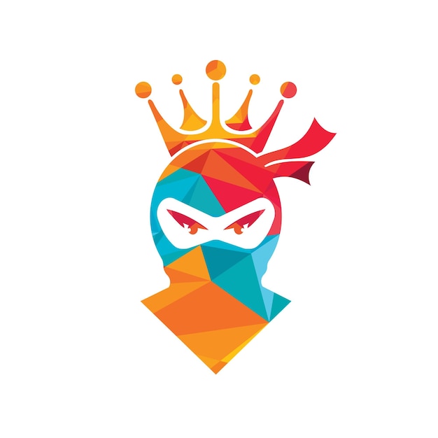 King Ninja vector logo design