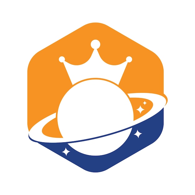 King Planet Vector Logo Design