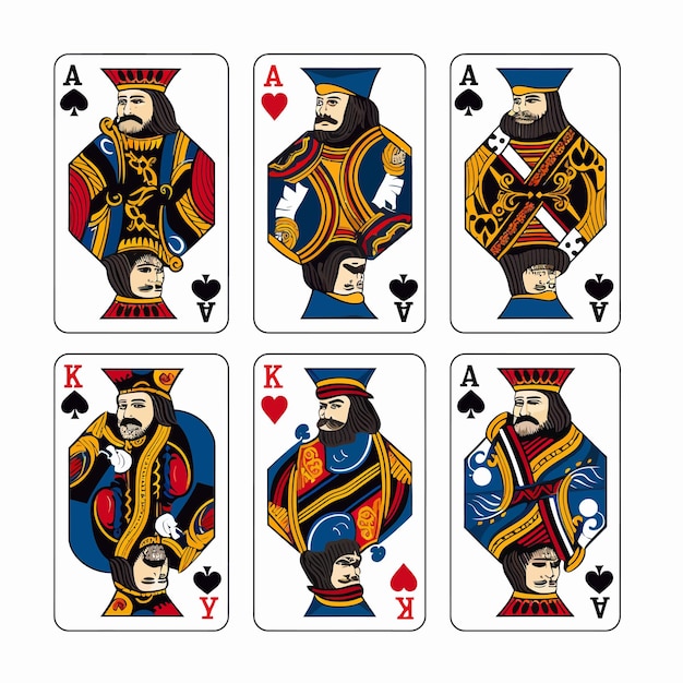 Vector king playing card