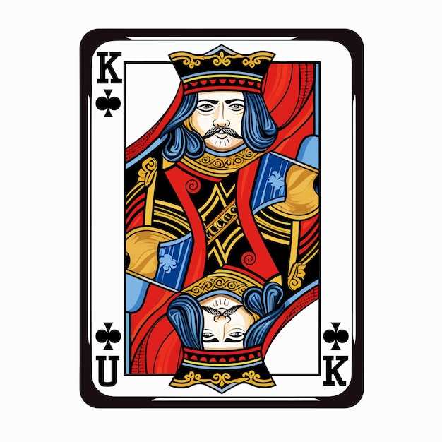 Vector king playing card