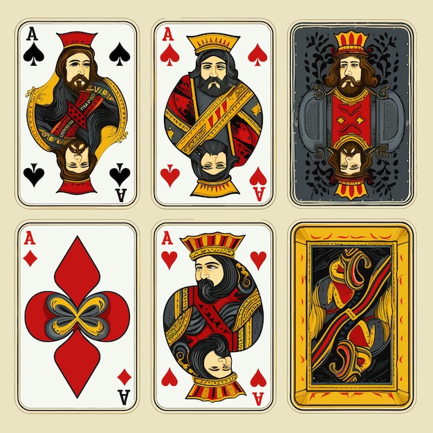 Vector king playing card