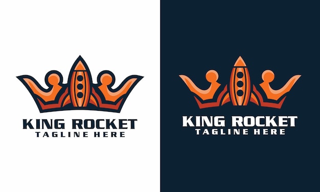 Шаблон логотипа King Rocket