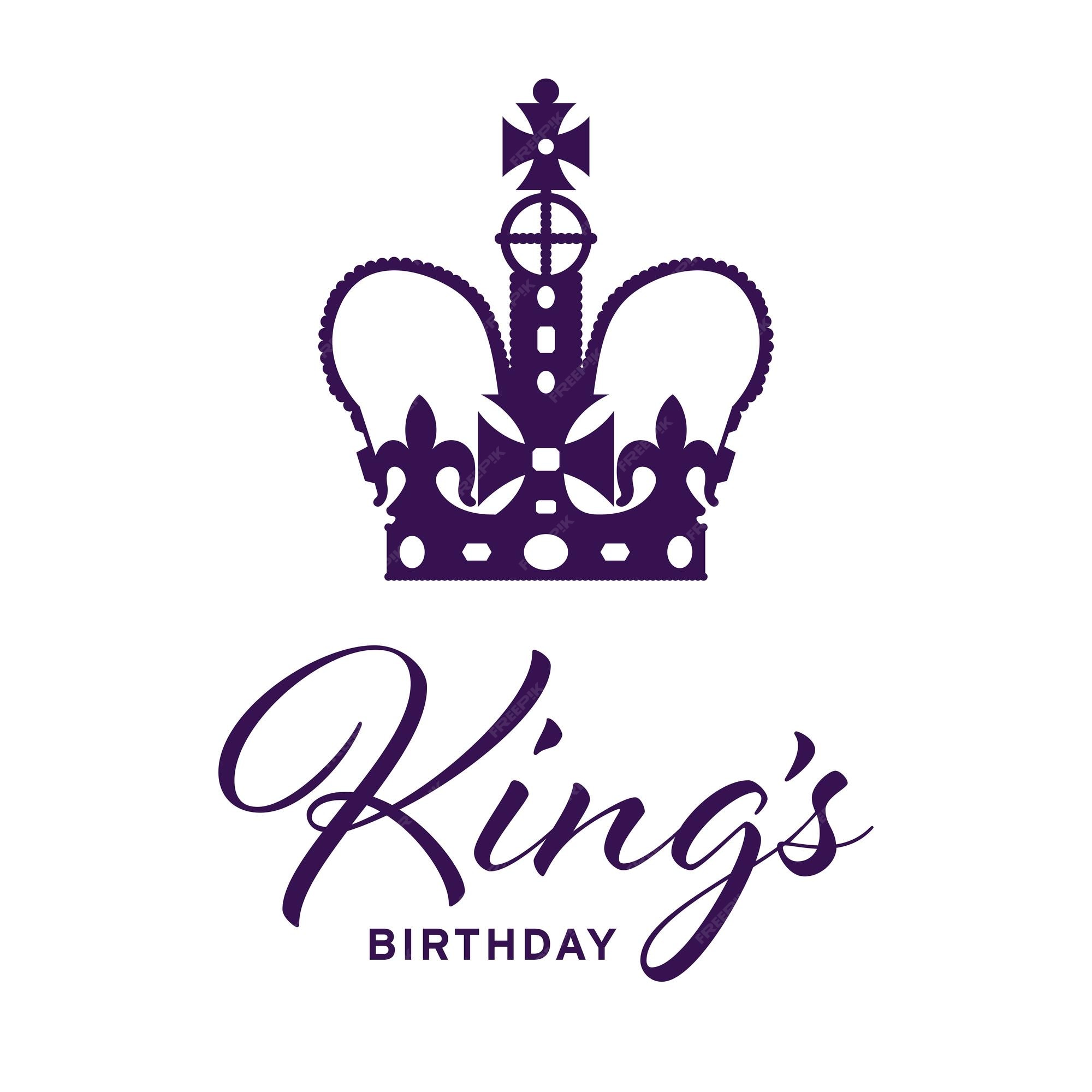 Premium Vector King's birthday crown regal royal commonwealth