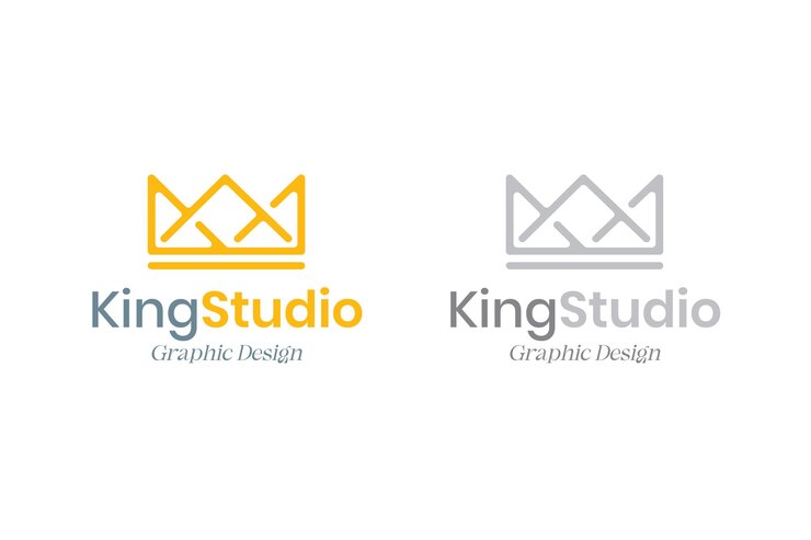 Vector king studio-logo sjabloon