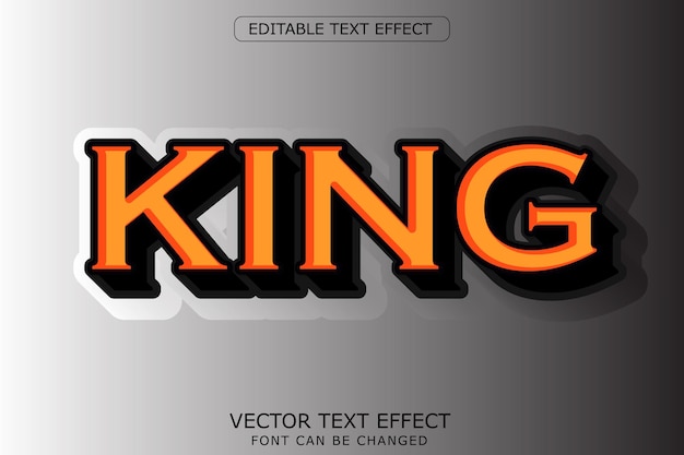 King tekst effect