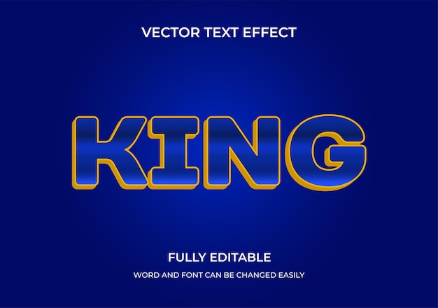 King text effect style