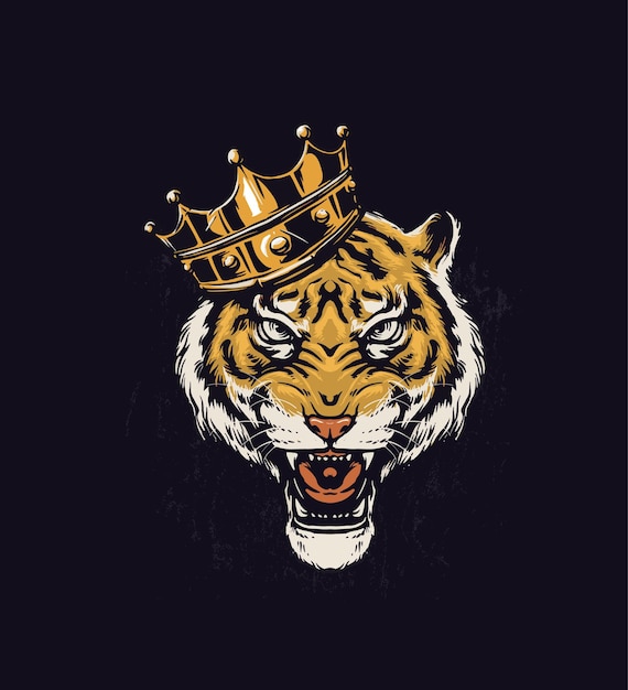 King tiger illustration