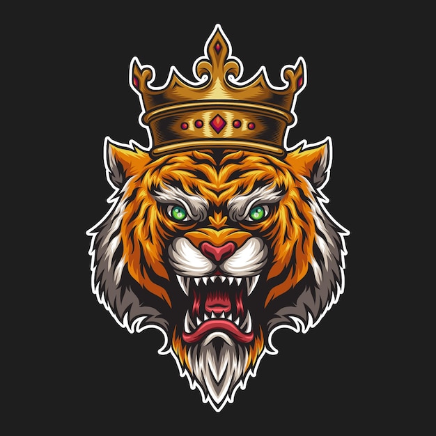 Vector king tiger illustration