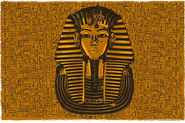 Re tutankhamen maschera mortuaria egiziana