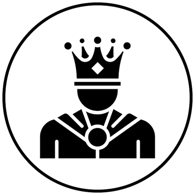 Вектор Икона королевского вектора может быть использована для средневекового набора икон