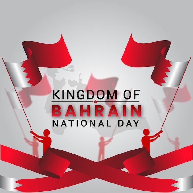 Regno del bahrain national day background design