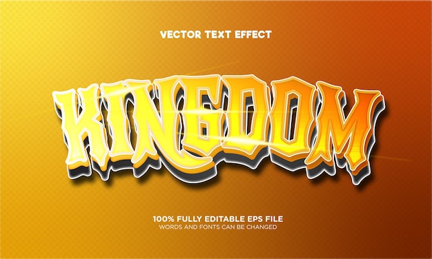 Kingdom editable text effect