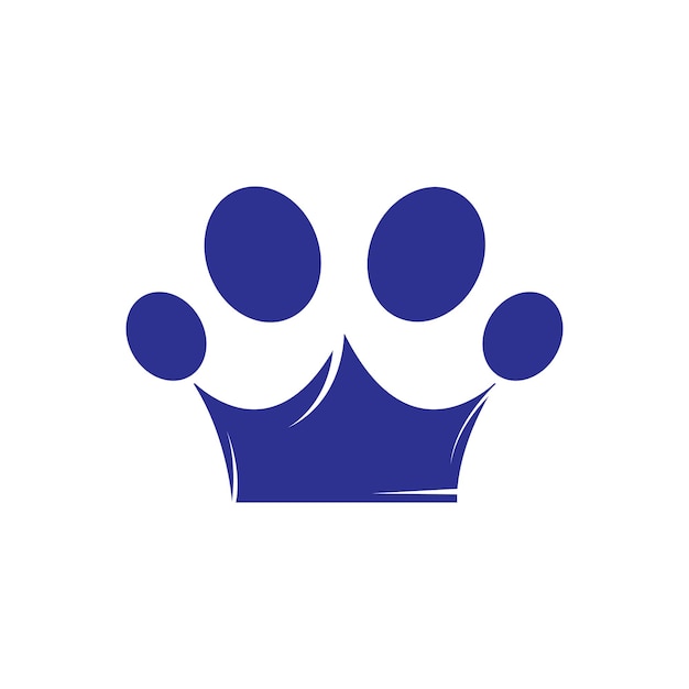 Kingdom pet shop vector logo design