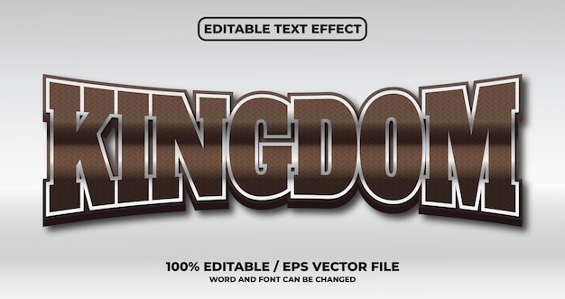 Kingdom text effect style