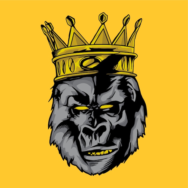 Vector kingkong face