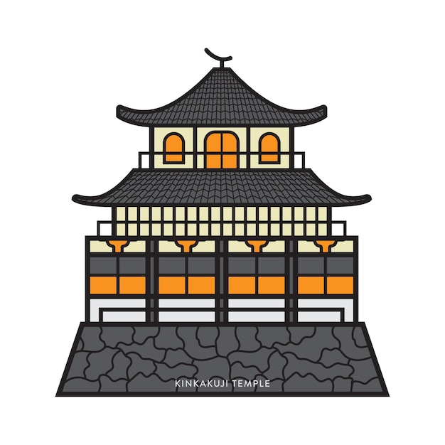 Vector kinkakuji-tempel