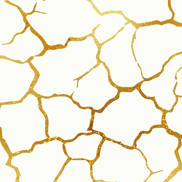 Kintsugi golden color background