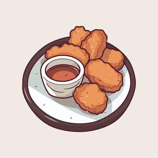 Kip Nugget vectorillustratie