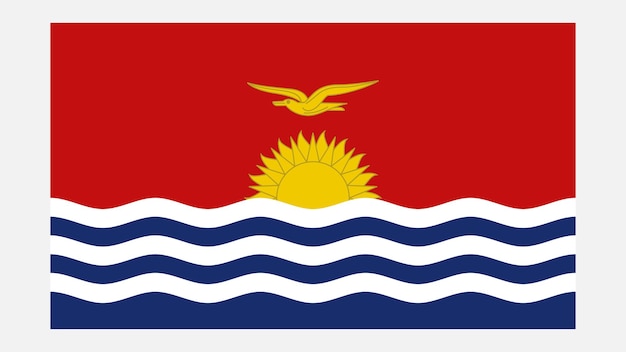 Флаг Кирибати с оригинальным цветом