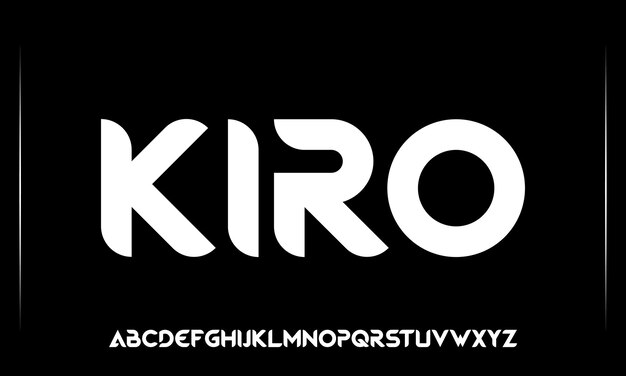 Vector kirin is a typeface with the letters kri and kri on the bottom.