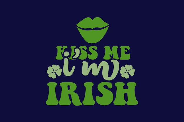 kiss me i'm irish retro t-shirt 2023