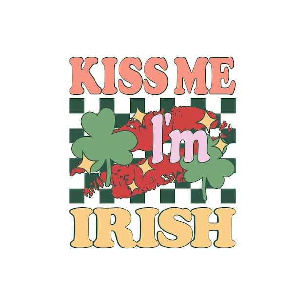 Vector kiss me im irish