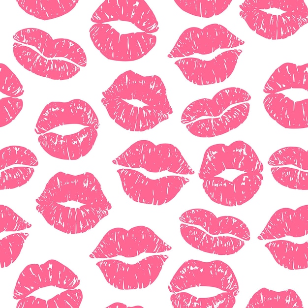 Kiss print naadloos patroon.