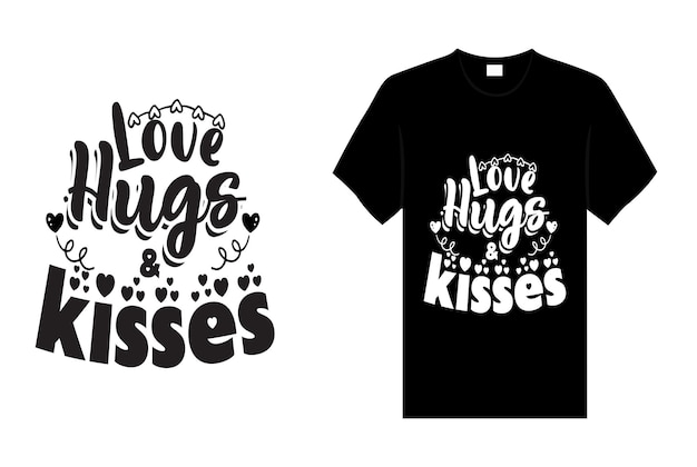 Kiss typography t shirt design