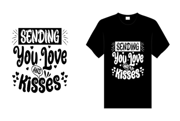 Kiss typography t shirt design