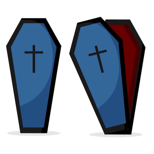 Kist voor begrafenis icoon dood en begrafenissen vector illustratie