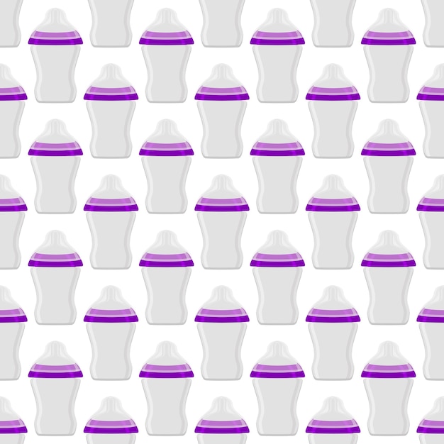 Комплект детского молока в прозрачной бутылочке с резиновой соской