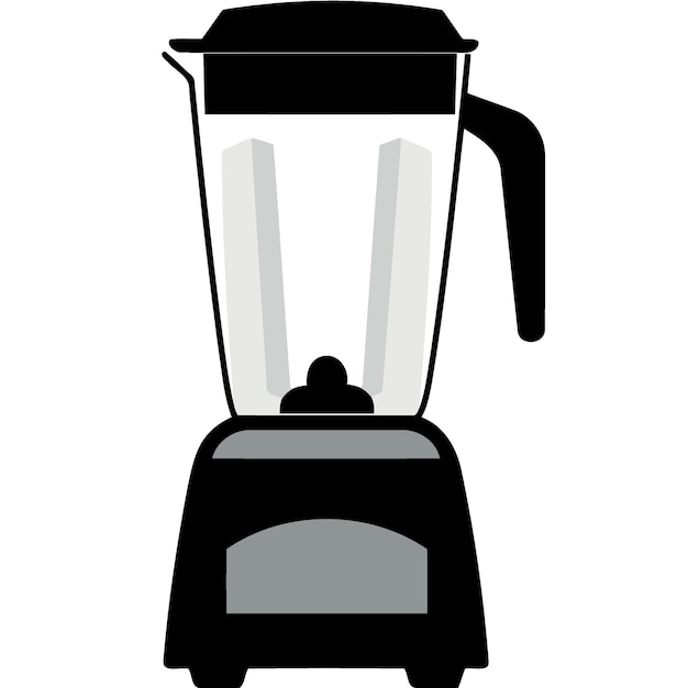 Kitchen appliance blender black and white silhouette