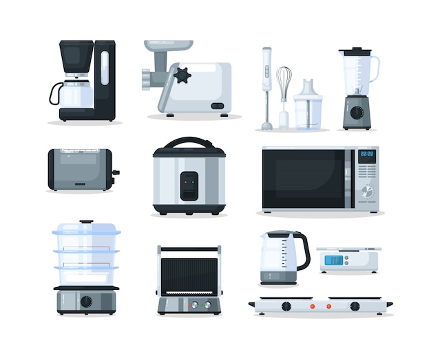 Vector kitchen appliance electronic device equipment