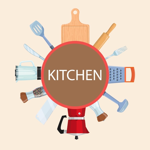 Kitchen concept for web design