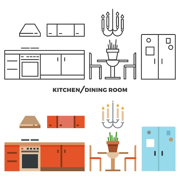 Kitchen and dining room furniture 