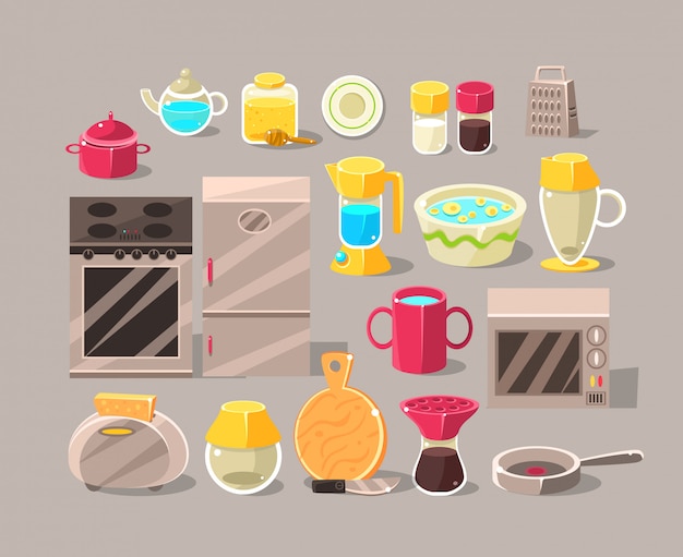 Set di elementi interni cucina