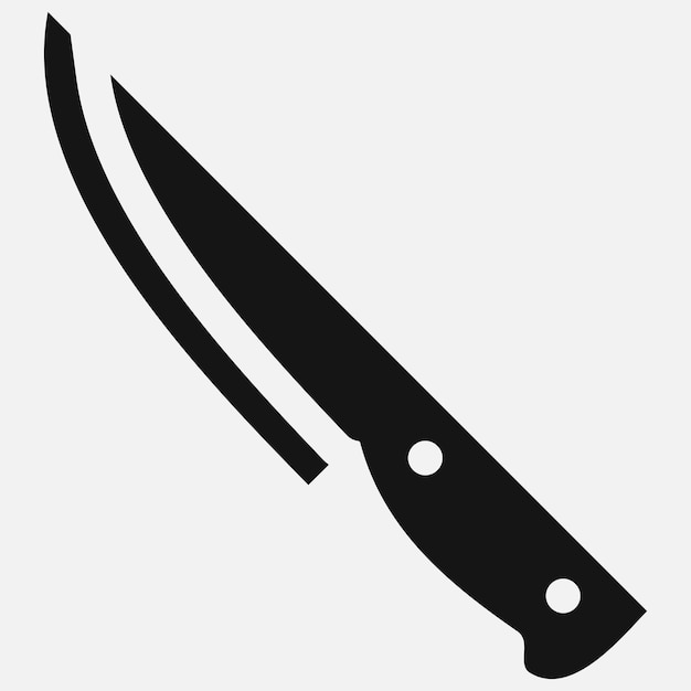 kitchen knife vector icon2