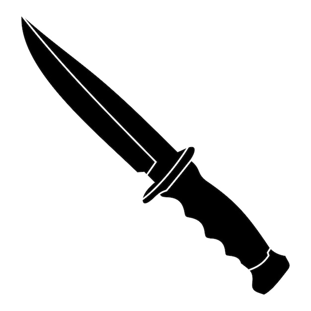 Vector kitchen knife vector icon