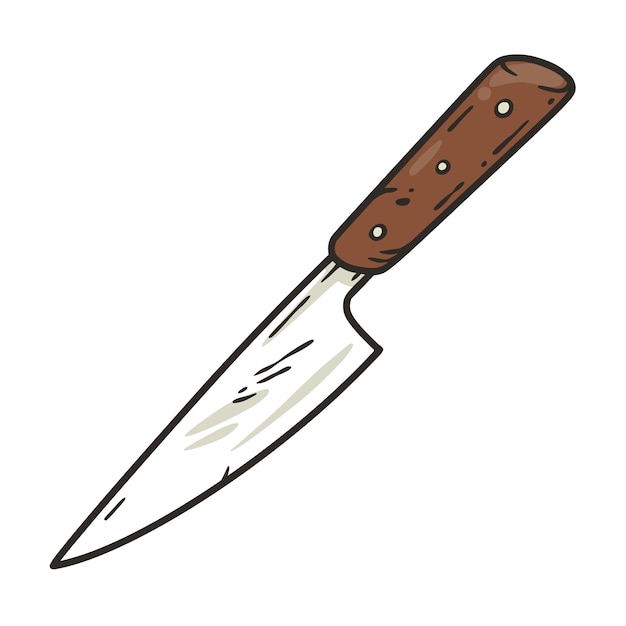 Кухонный нож с деревянной ручкой Нож с острым лезвием для дизайна кулинарии