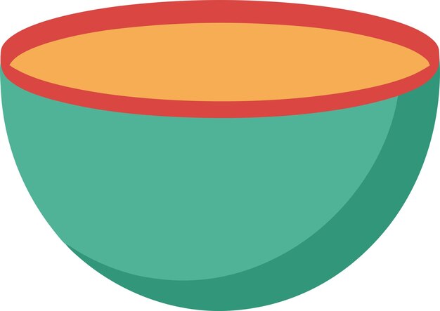kitchen mixing bowl vector illustration