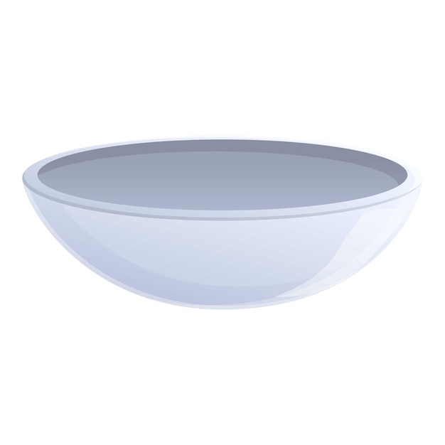 Iconica del piatto da cucina cartoon di icona vettoriale del piatto di cucina per il web design isolata su sfondo bianco