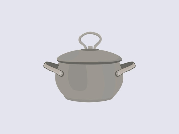 Vector kitchen pot utensil wooden spoon graphy tableware