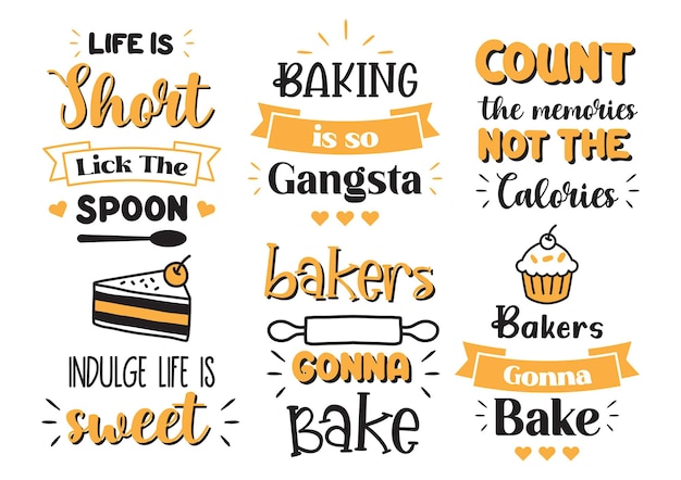 Kitchen quote illustration vector for banner, poster, flyer