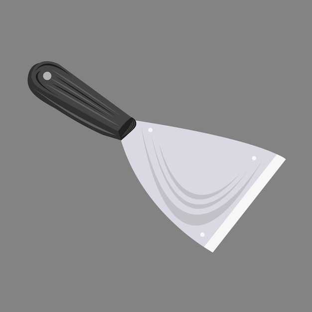 Kitchen stainless scraper vector illustration