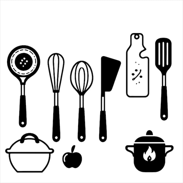 Vector kitchen tools svg bundle