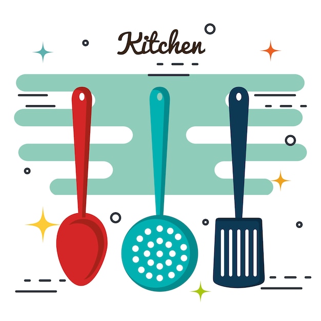 Vector kitchenware