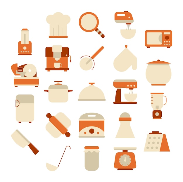 Vector kitchenware